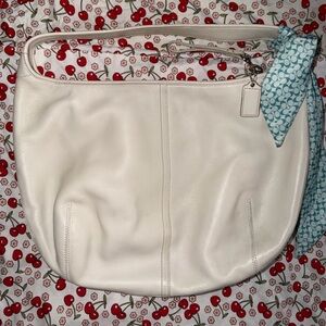 Coach White Ergo Hobo Leather Shoulder Bag
